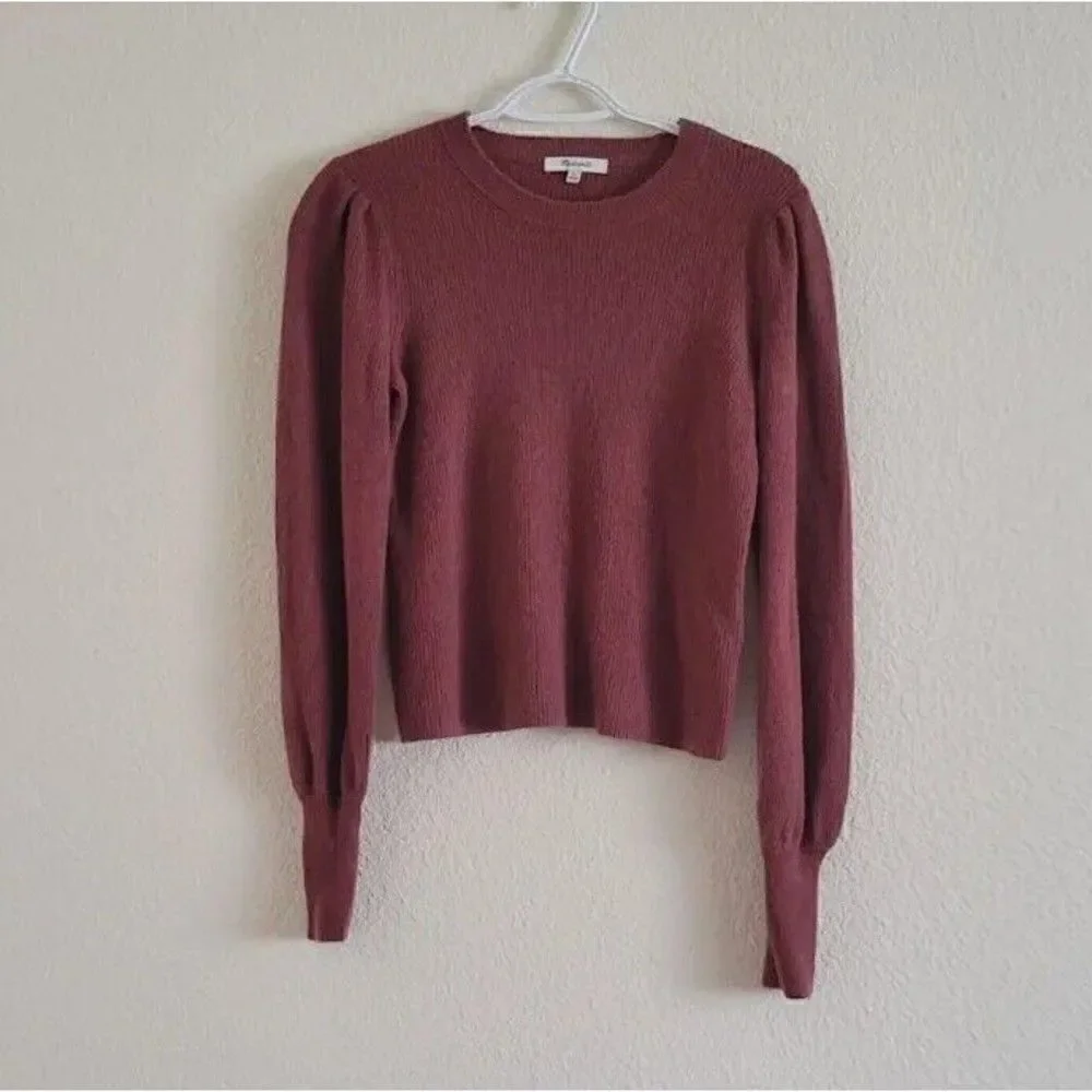 Madewell Baybrook Merino Wool Blend Pullover Sweater Women's Size S